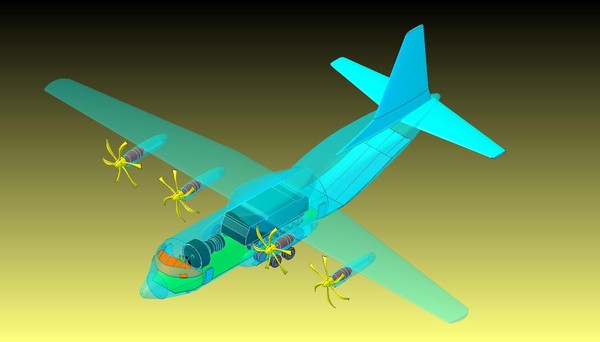 dwg c-130j aircraft solid assembly - C-130J (Rev) Aircraft Solid Assembly Model by RodgerSaintJohn